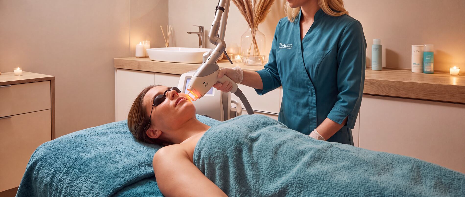 Facial photorejuvenation with pulsed light in Sainte-Maxime